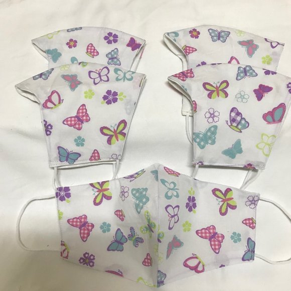 5 for $20 Face Masks cotton elastic loop homemade - Picture 3 of 12